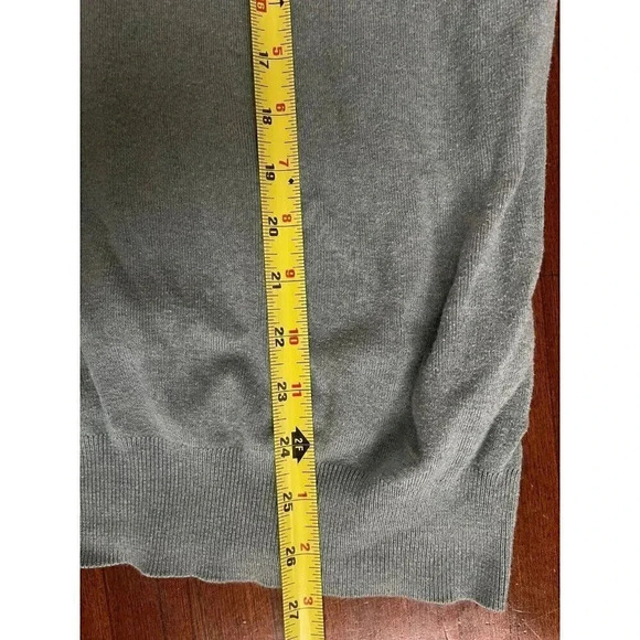 Polo Ralph Lauren Mens V Neck Sweater Gray Pima Cotton Long Sleeve Casual - Picture 4 of 6